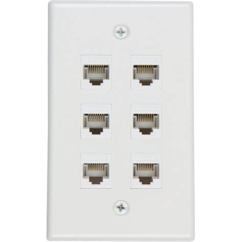 ethernet electrical box|ethernet connectors and wall plates.